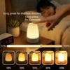 Lampes LED tactiles à intensité variable, veilleuse LED avec télécommande, rechargeable par USB, lampe de table LED 3 couleurs, lampe de nuit pour enfants, cadeau