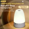 Lampes LED tactiles à intensité variable, veilleuse LED avec télécommande, rechargeable par USB, lampe de table LED 3 couleurs, lampe de nuit pour enfants, cadeau