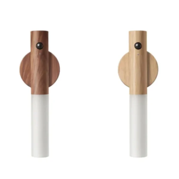 Veilleuse capteur de mouvement veilleuse applique murale Rechargeable applique murale magnétique applique murale en bois pour escaliers de chambre à coucher