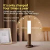 Veilleuse capteur de mouvement veilleuse applique murale Rechargeable applique murale magnétique applique murale en bois pour escaliers de chambre à coucher
